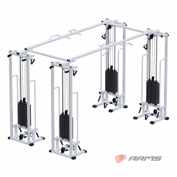 Двойной кроссовер на базе реабилитационного тренажера (стек 4х75 кг) AR083.4х75
