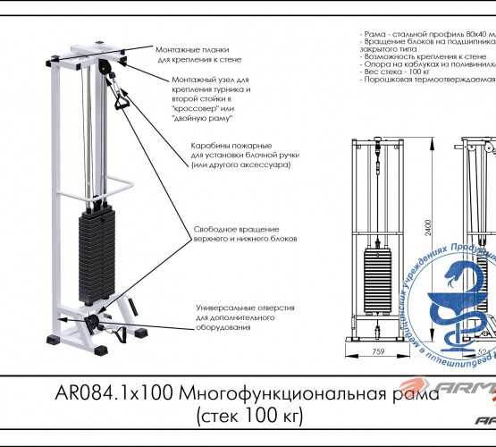 Многофункциональная рама AR084.1 х 100 фото 2
