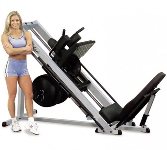 КупитьГАКК-машина - жим ногами под углом 45 Body-Solid GLPH2100 на свободном весе