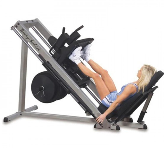ГАКК-машина - жим ногами под углом 45 Body-Solid GLPH2100 на свободном весе фото 2