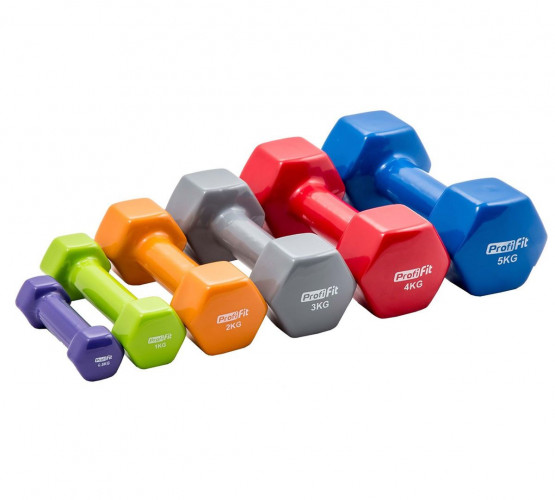 КупитьГантель в виниловой оболочке PROFI-FIT 2 кг